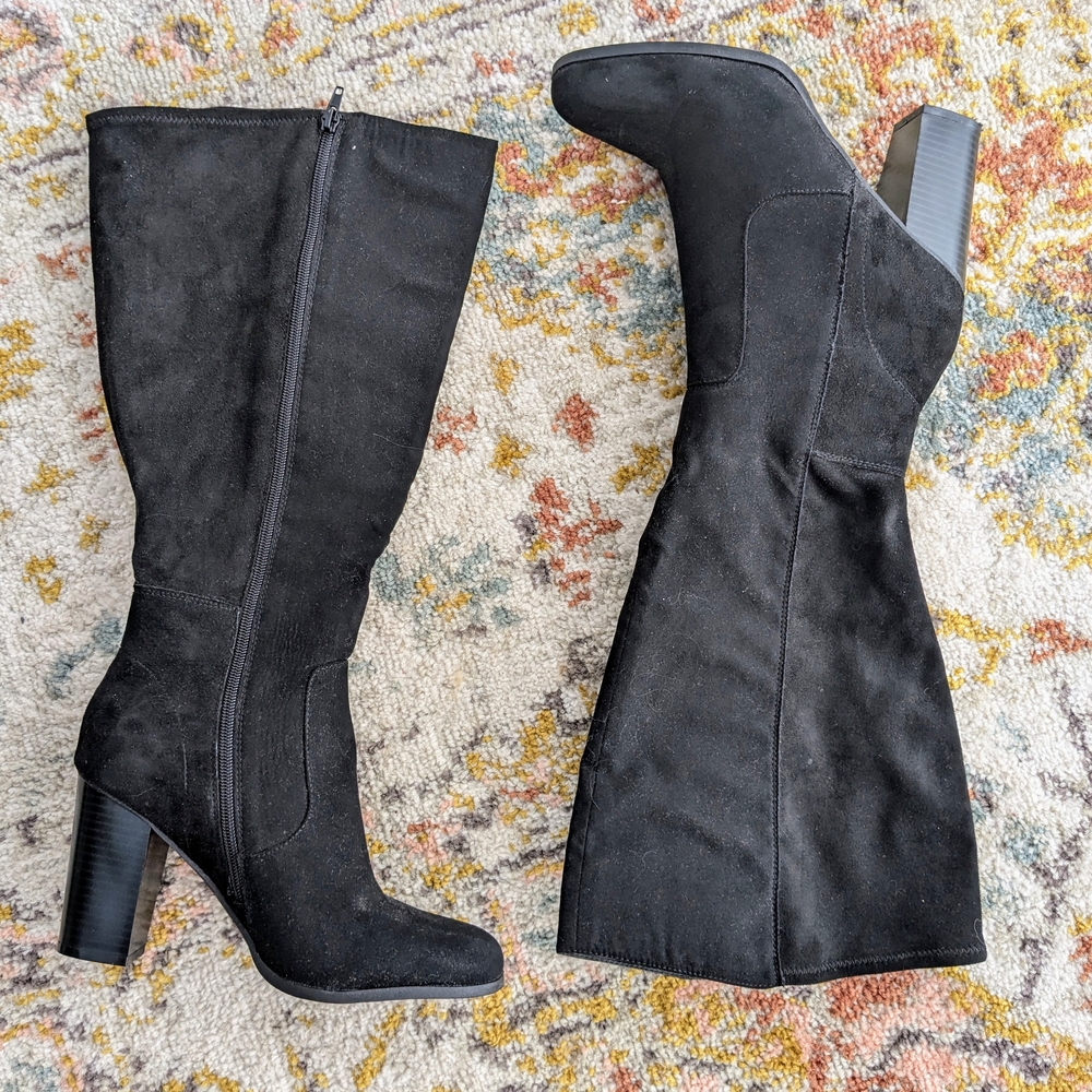 Style & Co. Women's Addyy Knee High Wide Calf Dress Boots, Created for Macy's